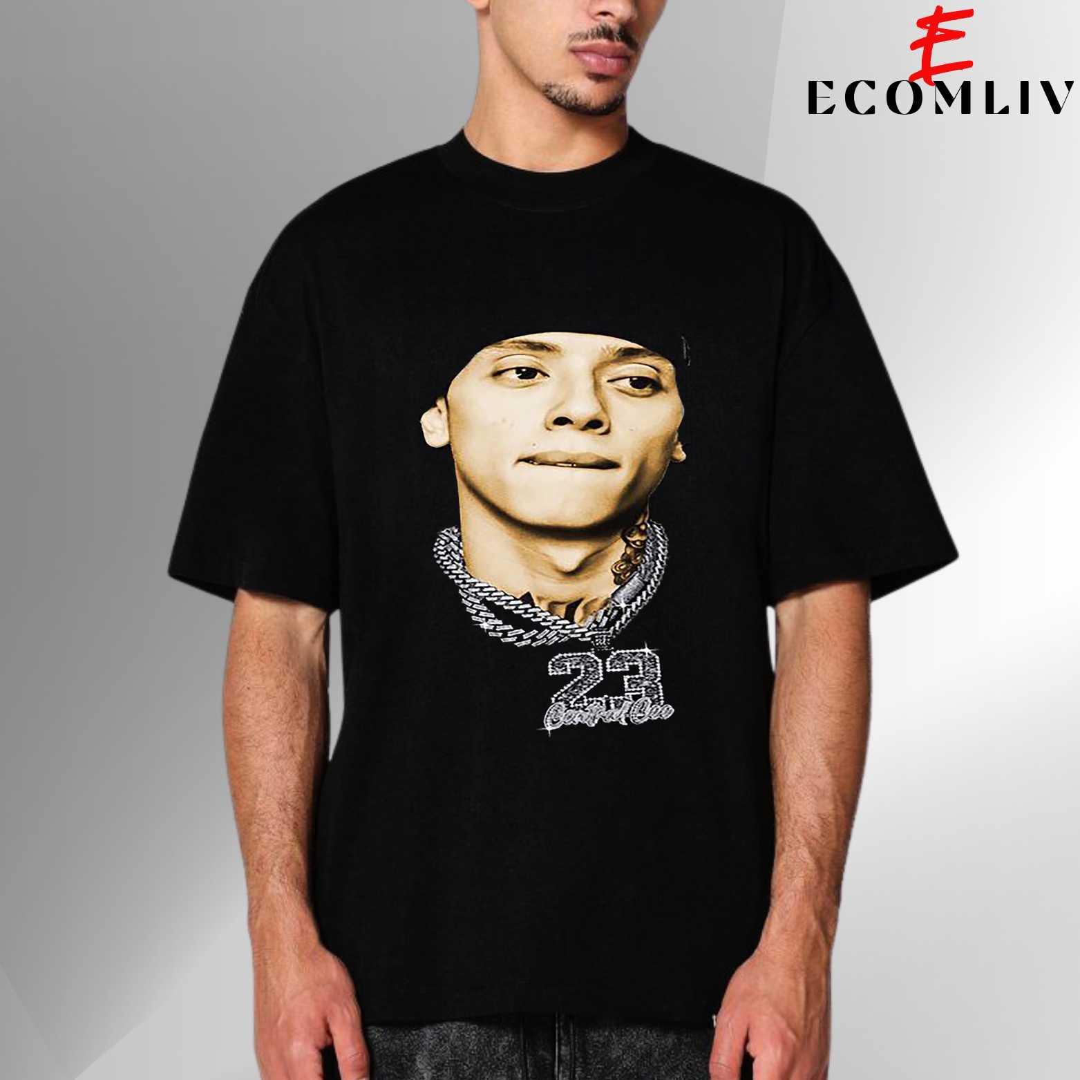Central Cee Face Tee, Unisex Hip Hop T Shirt, Streetwear Fan Shirt